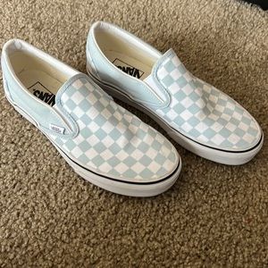 VANS Checkerboard Slip-Ons- worn once!